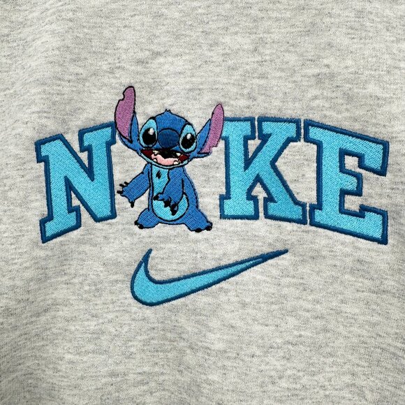Nike Stitch HOODIE Embroidered Adult Unisex Hooded Sweatshirt - Picture 1 of 2